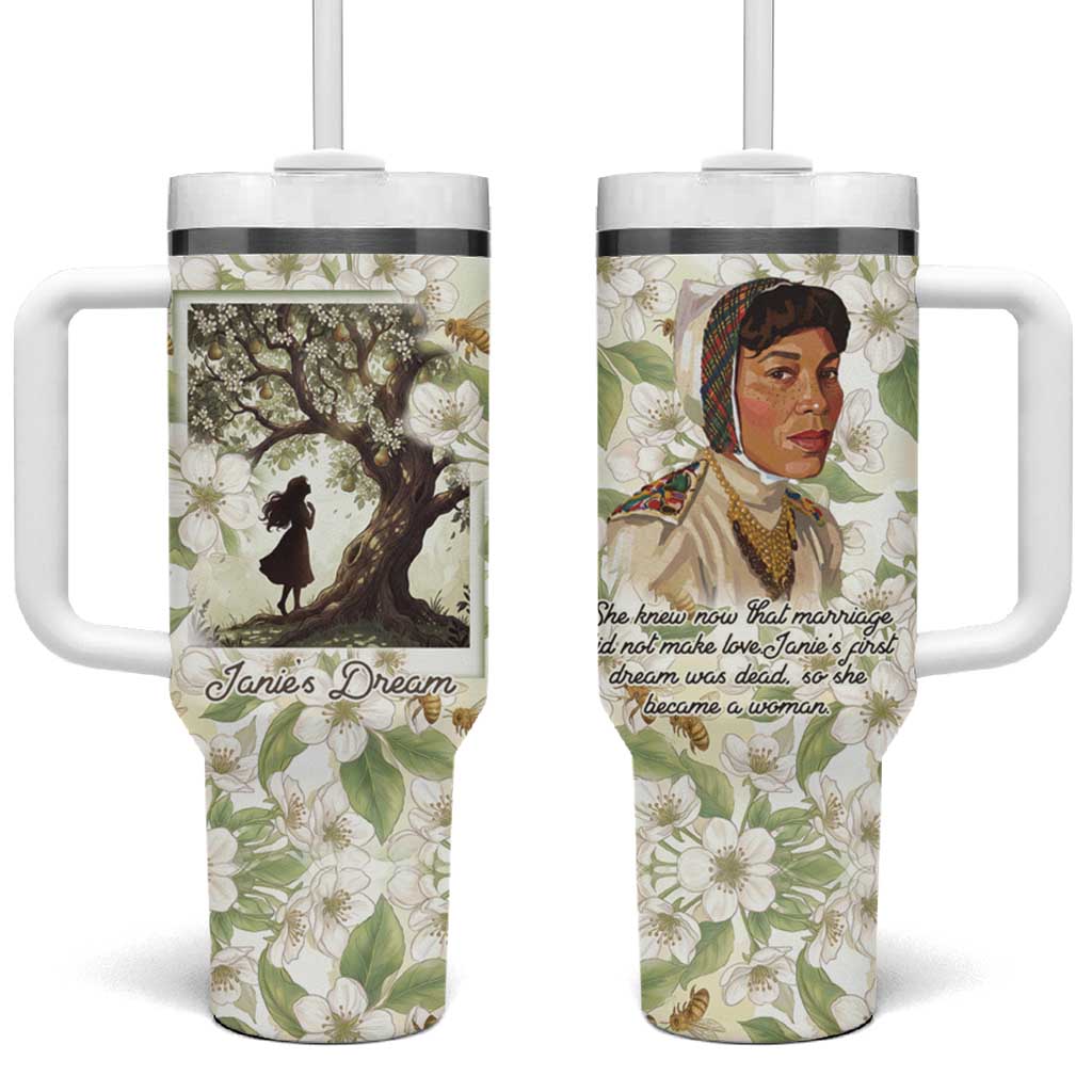 Zora Neale Hurston Tumbler With Handle Floral Illustration Featuring Janie’s Dream from Their Eyes Were Watching God - Wonder Print Shop
