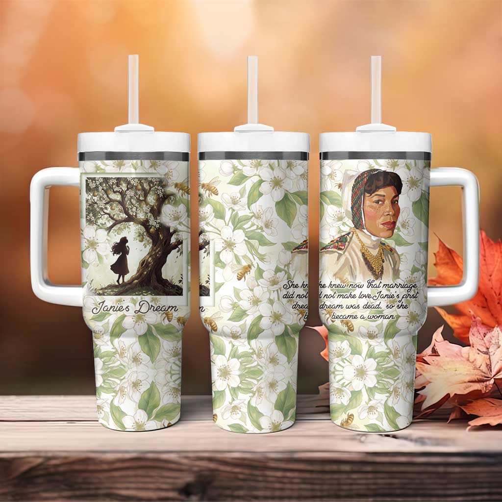 Zora Neale Hurston Tumbler With Handle Floral Illustration Featuring Janie’s Dream from Their Eyes Were Watching God - Wonder Print Shop