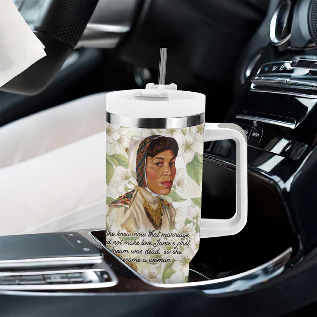 Zora Neale Hurston Tumbler With Handle Floral Illustration Featuring Janie’s Dream from Their Eyes Were Watching God - Wonder Print Shop