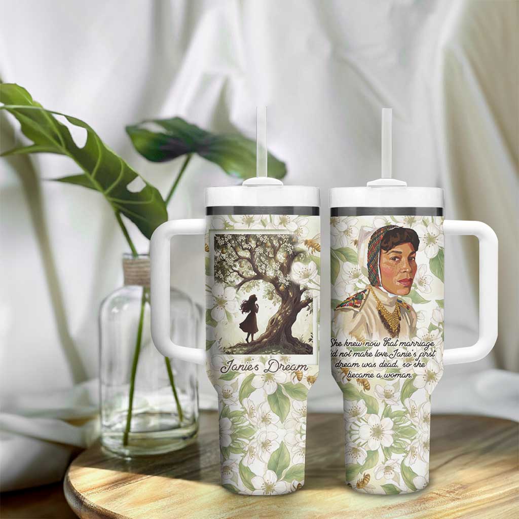 Zora Neale Hurston Tumbler With Handle Floral Illustration Featuring Janie’s Dream from Their Eyes Were Watching God - Wonder Print Shop