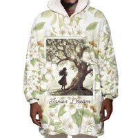Zora Neale Hurston Wearable Blanket Hoodie Floral Illustration Featuring Janie’s Dream from Their Eyes Were Watching God - Wonder Print Shop