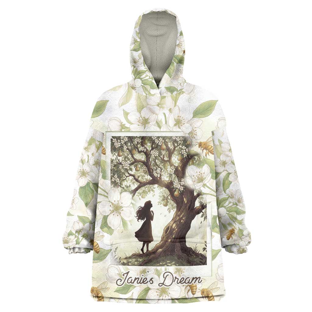Zora Neale Hurston Wearable Blanket Hoodie Floral Illustration Featuring Janie’s Dream from Their Eyes Were Watching God - Wonder Print Shop