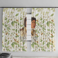 Zora Neale Hurston Window Curtain Floral Illustration Featuring Janie’s Dream from Their Eyes Were Watching God - Wonder Print Shop