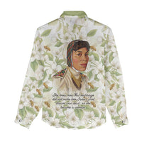 Zora Neale Hurston Women Casual Shirt Floral Illustration Featuring Janie’s Dream from Their Eyes Were Watching God - Wonder Print Shop