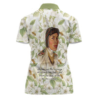 Zora Neale Hurston Women Polo Shirt Floral Illustration Featuring Janie’s Dream from Their Eyes Were Watching God - Wonder Print Shop