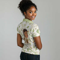 Zora Neale Hurston Women Polo Shirt Floral Illustration Featuring Janie’s Dream from Their Eyes Were Watching God - Wonder Print Shop