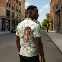 Zora Neale Hurston Zipper Polo Shirt Floral Illustration Featuring Janie’s Dream from Their Eyes Were Watching God - Wonder Print Shop