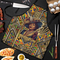Zora Neale Hurston Apron Bold Kente and Art Deco Pattern - I Am Not Tragically Colored - Wonder Print Shop
