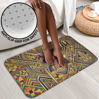 Zora Neale Hurston Bathroom Set Bold Kente and Art Deco Pattern - I Am Not Tragically Colored - Wonder Print Shop