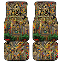 Zora Neale Hurston Car Mats Bold Kente and Art Deco Pattern - I Am Not Tragically Colored - Wonder Print Shop