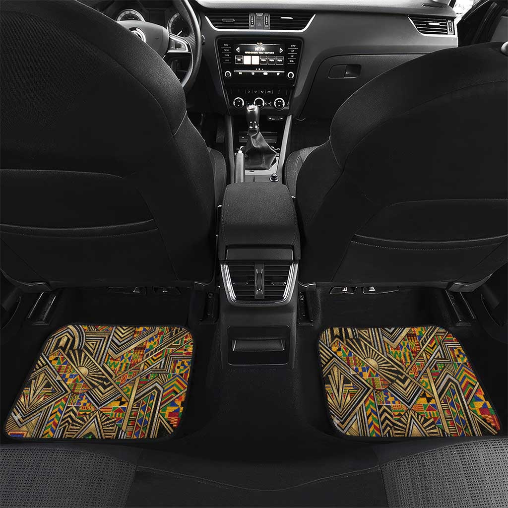 Zora Neale Hurston Car Mats Bold Kente and Art Deco Pattern - I Am Not Tragically Colored - Wonder Print Shop