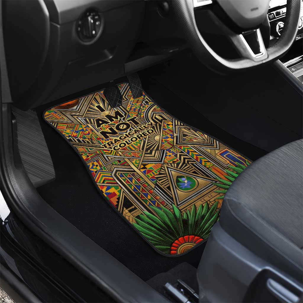 Zora Neale Hurston Car Mats Bold Kente and Art Deco Pattern - I Am Not Tragically Colored - Wonder Print Shop