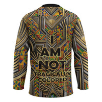 Zora Neale Hurston Hockey Jersey Bold Kente and Art Deco Pattern - I Am Not Tragically Colored - Wonder Print Shop