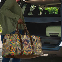 Zora Neale Hurston Travel Bag Bold Kente and Art Deco Pattern - I Am Not Tragically Colored - Wonder Print Shop