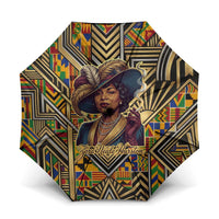 Zora Neale Hurston Umbrella Bold Kente and Art Deco Pattern - I Am Not Tragically Colored - Wonder Print Shop