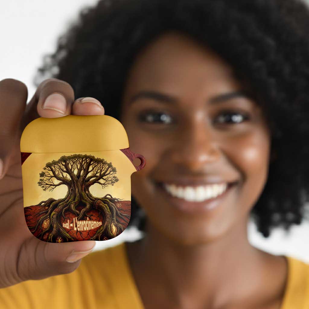 Léopold Sédar Senghor AirPods Case Sacred Baobab Tree Design African Roots and Symbols Theme Negritude Movement - Wonder Print Shop