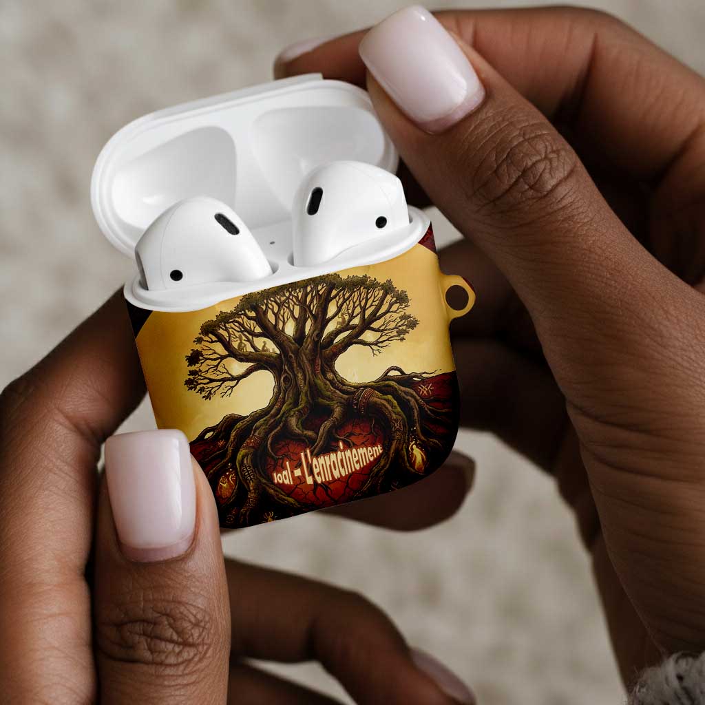 Léopold Sédar Senghor AirPods Case Sacred Baobab Tree Design African Roots and Symbols Theme Negritude Movement - Wonder Print Shop