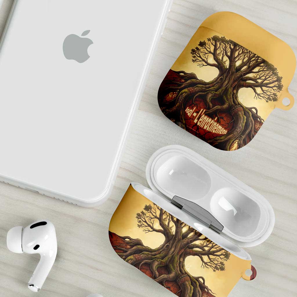 Léopold Sédar Senghor AirPods Case Sacred Baobab Tree Design African Roots and Symbols Theme Negritude Movement - Wonder Print Shop