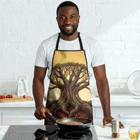 Léopold Sédar Senghor Apron Sacred Baobab Tree Design African Roots and Symbols Theme Negritude Movement - Wonder Print Shop