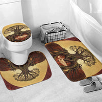 Léopold Sédar Senghor Bathroom Set Sacred Baobab Tree Design African Roots and Symbols Theme Negritude Movement - Wonder Print Shop