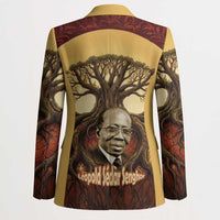 Léopold Sédar Senghor Blazer Sacred Baobab Tree Design African Roots and Symbols Theme Negritude Movement - Wonder Print Shop