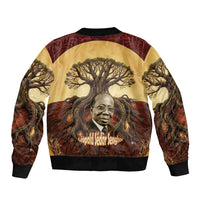 Léopold Sédar Senghor Bomber Jacket Sacred Baobab Tree Design African Roots and Symbols Theme Negritude Movement - Wonder Print Shop