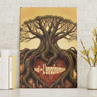 Léopold Sédar Senghor Canvas Wall Art Sacred Baobab Tree Design African Roots and Symbols Theme Negritude Movement - Wonder Print Shop