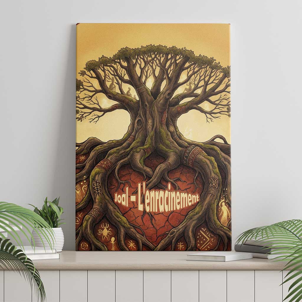 Léopold Sédar Senghor Canvas Wall Art Sacred Baobab Tree Design African Roots and Symbols Theme Negritude Movement - Wonder Print Shop