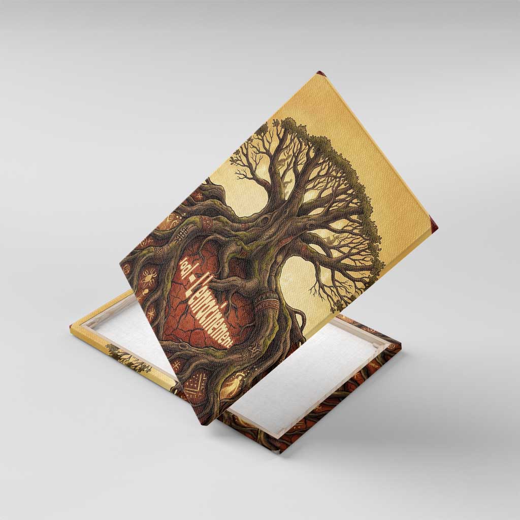 Léopold Sédar Senghor Canvas Wall Art Sacred Baobab Tree Design African Roots and Symbols Theme Negritude Movement - Wonder Print Shop