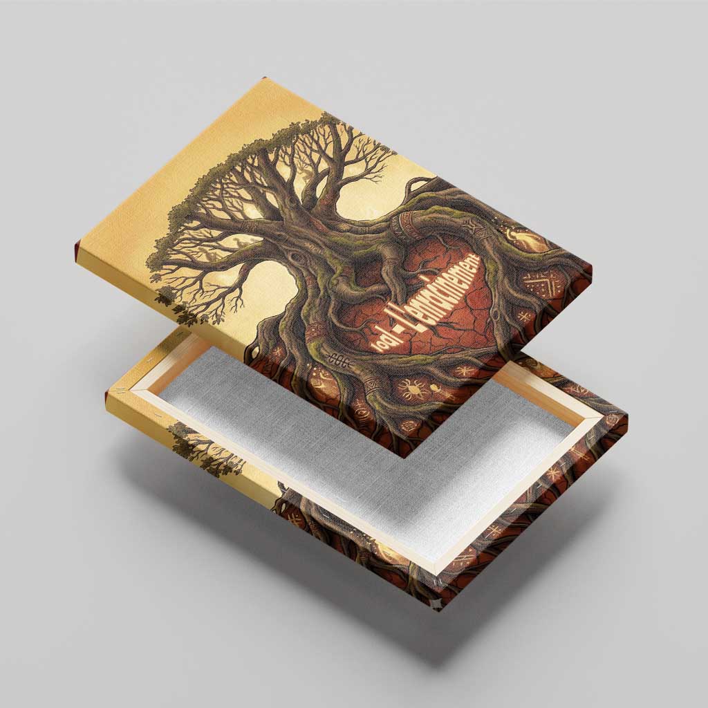 Léopold Sédar Senghor Canvas Wall Art Sacred Baobab Tree Design African Roots and Symbols Theme Negritude Movement - Wonder Print Shop