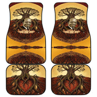 Léopold Sédar Senghor Car Mats Sacred Baobab Tree Design African Roots and Symbols Theme Negritude Movement - Wonder Print Shop