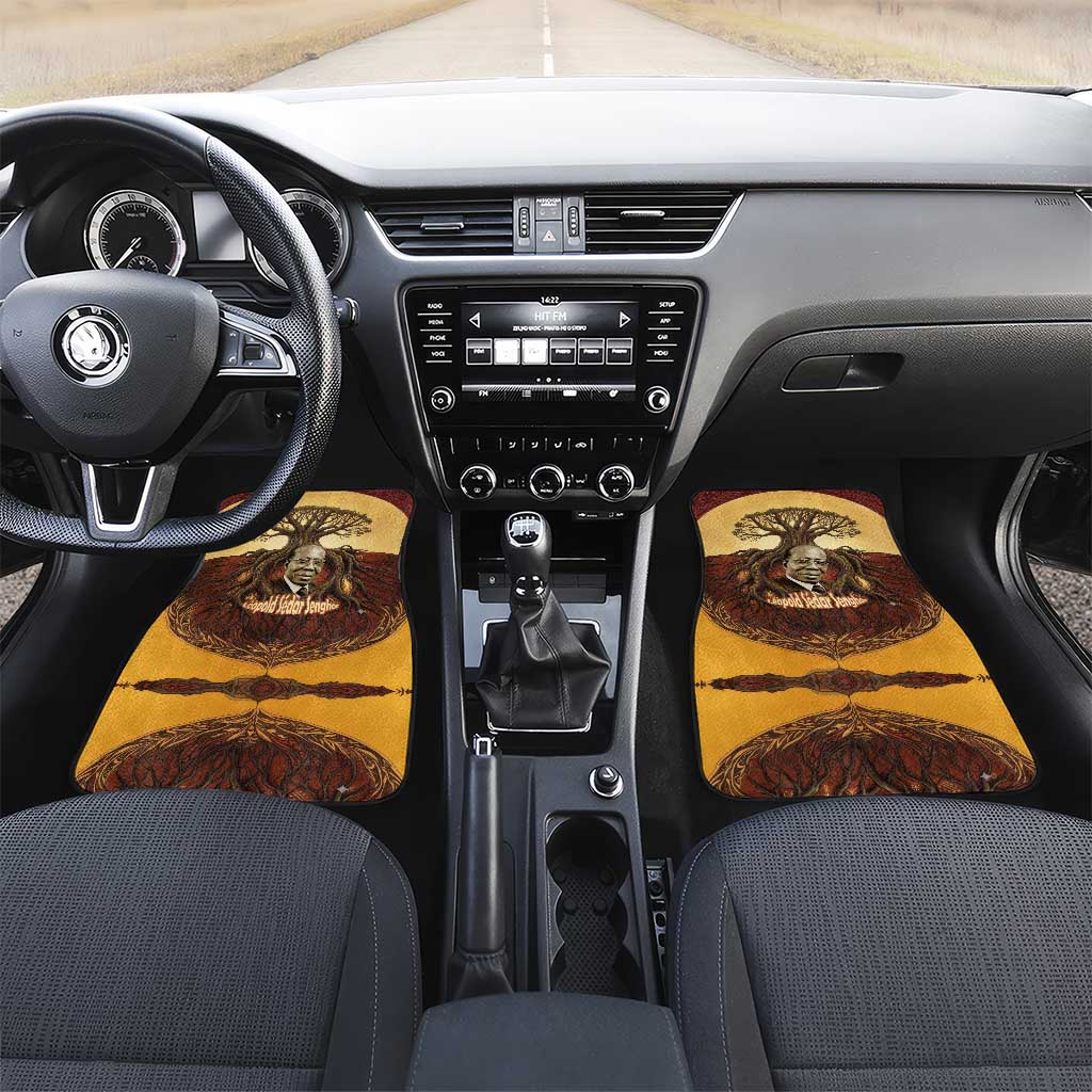 Léopold Sédar Senghor Car Mats Sacred Baobab Tree Design African Roots and Symbols Theme Negritude Movement - Wonder Print Shop