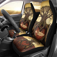 Léopold Sédar Senghor Car Seat Cover Sacred Baobab Tree Design African Roots and Symbols Theme Negritude Movement - Wonder Print Shop