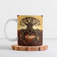 Léopold Sédar Senghor Ceramic Mug Sacred Baobab Tree Design African Roots and Symbols Theme Negritude Movement - Wonder Print Shop