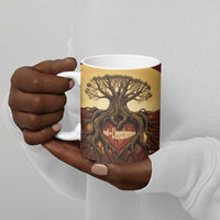Léopold Sédar Senghor Ceramic Mug Sacred Baobab Tree Design African Roots and Symbols Theme Negritude Movement - Wonder Print Shop