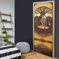 Léopold Sédar Senghor Door Cover Sacred Baobab Tree Design African Roots and Symbols Theme Negritude Movement - Wonder Print Shop