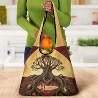 Léopold Sédar Senghor Grocery Bag Sacred Baobab Tree Design African Roots and Symbols Theme Negritude Movement - Wonder Print Shop