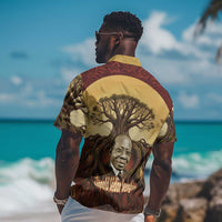 Léopold Sédar Senghor Hawaiian Shirt Sacred Baobab Tree Design African Roots and Symbols Theme Negritude Movement - Wonder Print Shop