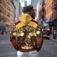 Léopold Sédar Senghor Hoodie Sacred Baobab Tree Design African Roots and Symbols Theme Negritude Movement - Wonder Print Shop