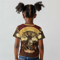 Léopold Sédar Senghor Kid T shirt Sacred Baobab Tree Design African Roots and Symbols Theme Negritude Movement - Wonder Print Shop