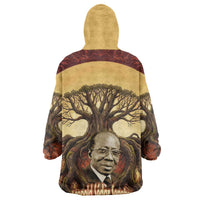 Léopold Sédar Senghor Kid Wearable Blanket Hoodie Sacred Baobab Tree Design African Roots and Symbols Theme Negritude Movement - Wonder Print Shop
