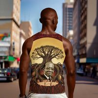 Léopold Sédar Senghor Men Tank Top Sacred Baobab Tree Design African Roots and Symbols Theme Negritude Movement - Wonder Print Shop