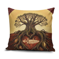 Léopold Sédar Senghor Pillow Cover Sacred Baobab Tree Design African Roots and Symbols Theme Negritude Movement - Wonder Print Shop