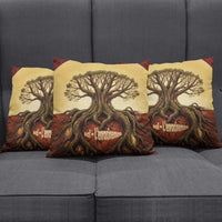 Léopold Sédar Senghor Pillow Cover Sacred Baobab Tree Design African Roots and Symbols Theme Negritude Movement - Wonder Print Shop