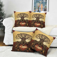 Léopold Sédar Senghor Pillow Cover Sacred Baobab Tree Design African Roots and Symbols Theme Negritude Movement - Wonder Print Shop