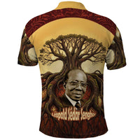Léopold Sédar Senghor Polo Shirt Sacred Baobab Tree Design African Roots and Symbols Theme Negritude Movement - Wonder Print Shop