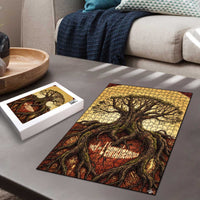 Léopold Sédar Senghor Puzzle Sacred Baobab Tree Design African Roots and Symbols Theme Negritude Movement - Wonder Print Shop