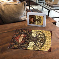 Léopold Sédar Senghor Puzzle Sacred Baobab Tree Design African Roots and Symbols Theme Negritude Movement - Wonder Print Shop