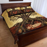 Léopold Sédar Senghor Quilt Bed Set Sacred Baobab Tree Design African Roots and Symbols Theme Negritude Movement - Wonder Print Shop