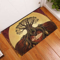 Léopold Sédar Senghor Rubber Doormat Sacred Baobab Tree Design African Roots and Symbols Theme Negritude Movement - Wonder Print Shop